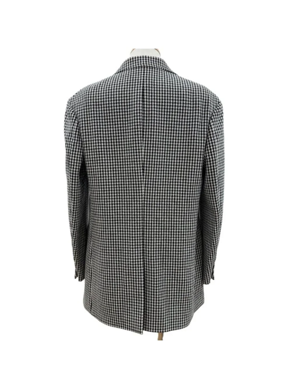 Gucci Cashmere Blend Interlocking Button Houndstooth Pattern Vest Set
